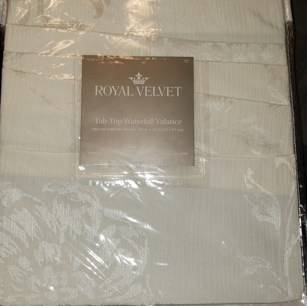Brand New Cream Waterfall Valances